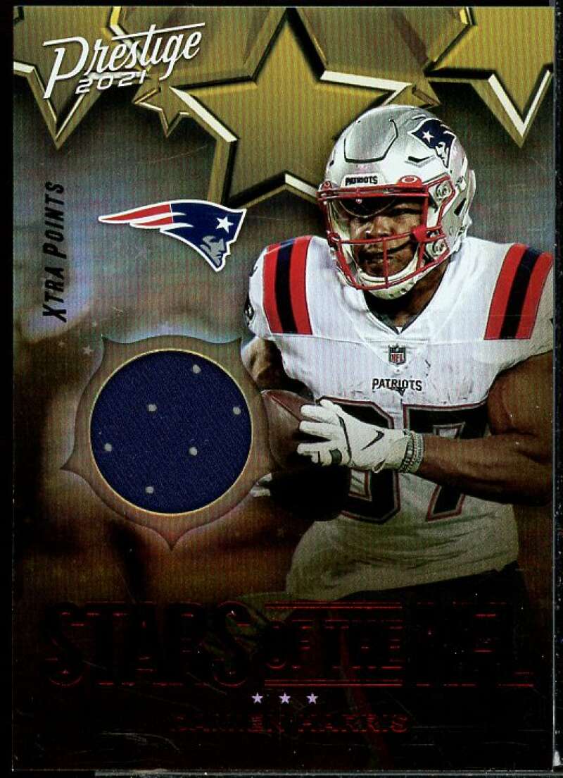 Damien Harris Card 2021 Prestige Stars of the NFL Jerseys #28  Image 1