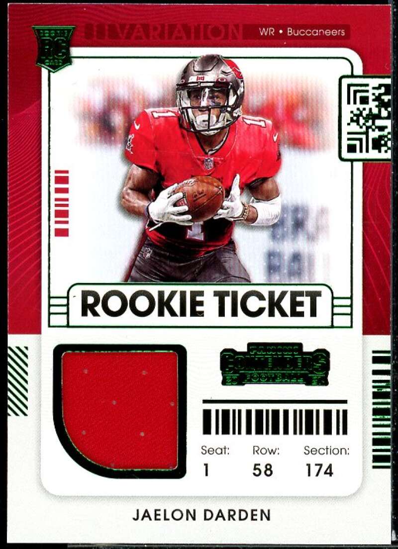 Jaelon Darden Rookie 2021 Panini Contenders Rookie Ticket Swatche Variation #35  Image 1