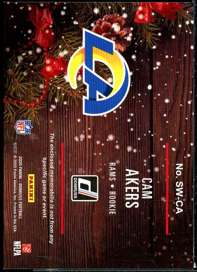 Cam Akers Rookie Card 2020 Donruss Rookie Holiday Sweater #25  Image 2