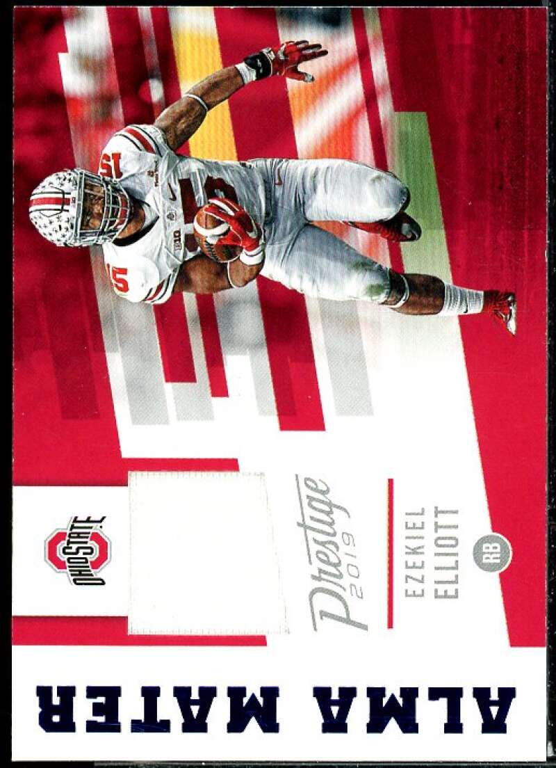 Ezekiel Elliott Card 2019 Prestige Alma Mater Jerseys Xtra Points Blue #2  Image 1