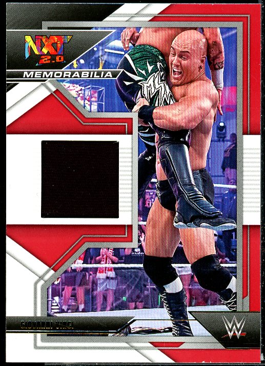 Giovanni Vinci Card 2022 Panini WWE NXT Memorabilia Red #NXMFAB  Image 1