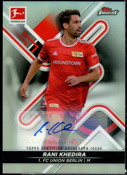 Rani Khedira AU Card 2021-22 Finest Bundesliga Refractors #21  Image 1