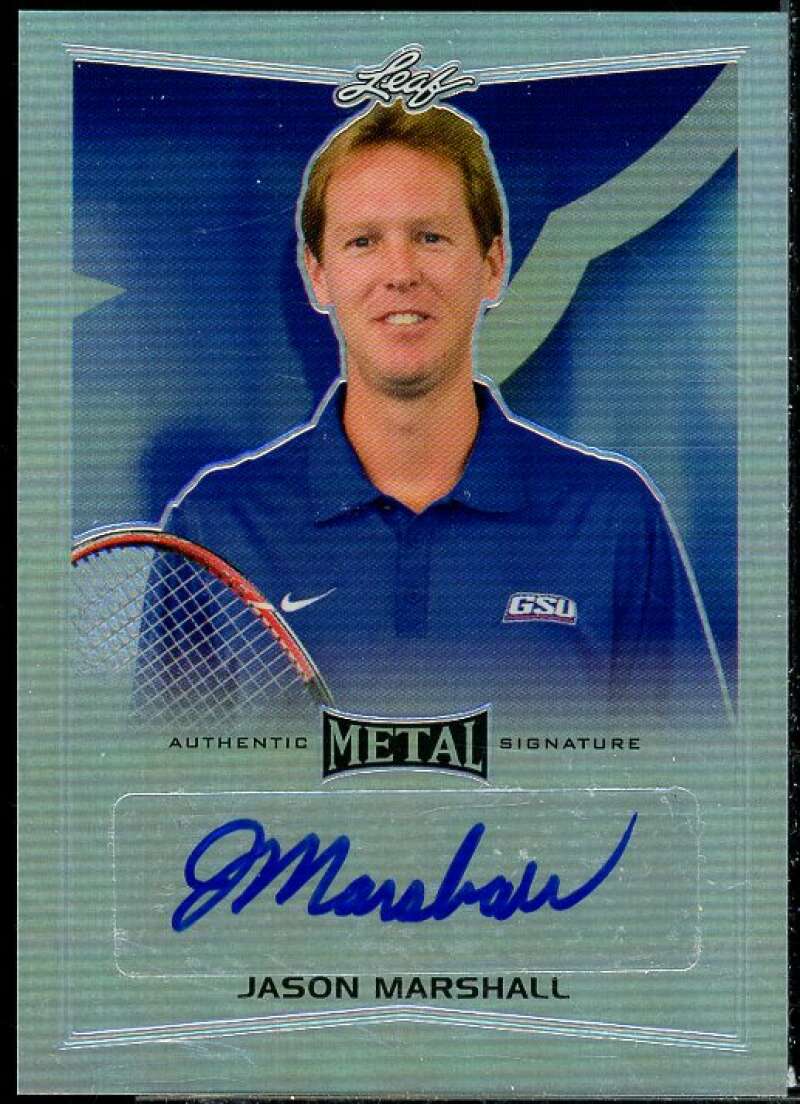 Jason Marshall Card 2016 Leaf Metal Tennis #BAJM1  Image 1