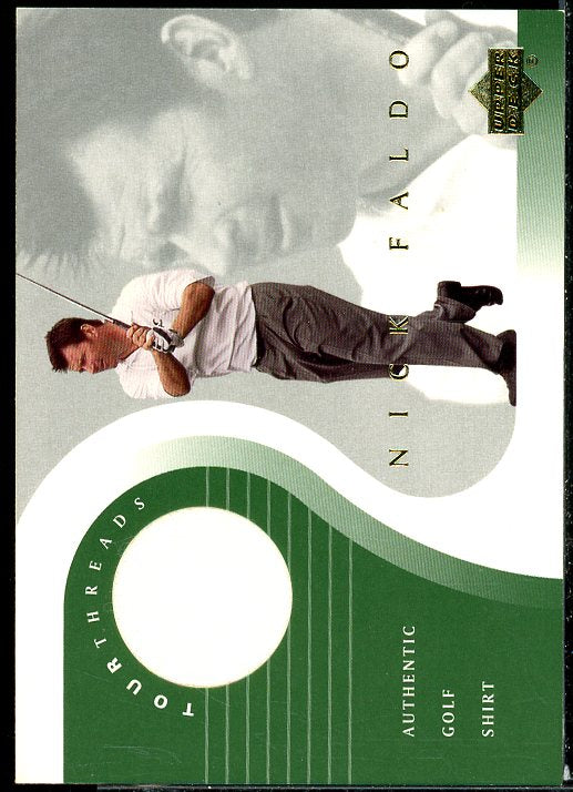 Nick Faldo Card 2001 Upper Deck Tour Threads #TTNF  Image 1