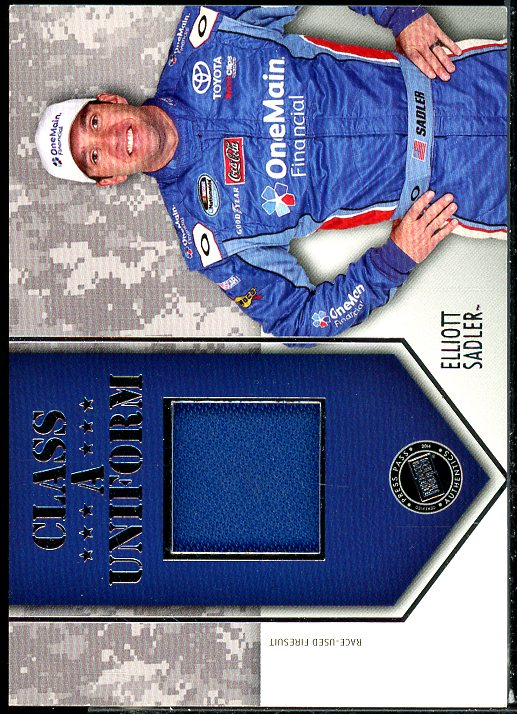 Elliott Sadler 2014 Press Pass American Thunder Class A Uniforms Silver #CAUES  Image 1