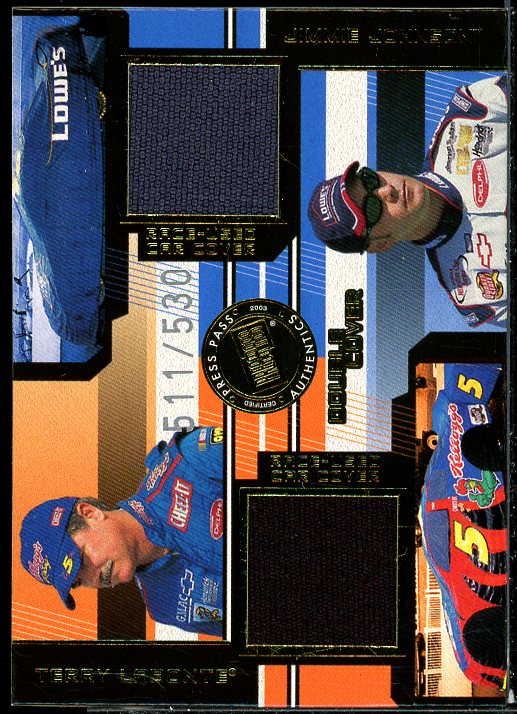 Terry Labonte/Jimmie Johnson Card 2003 Eclipse Under Cover Double Cover #DC5  Image 1