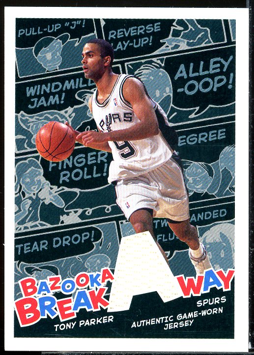 Tony Parker Card 2004-05 Bazooka Breakaway #TOP  Image 1