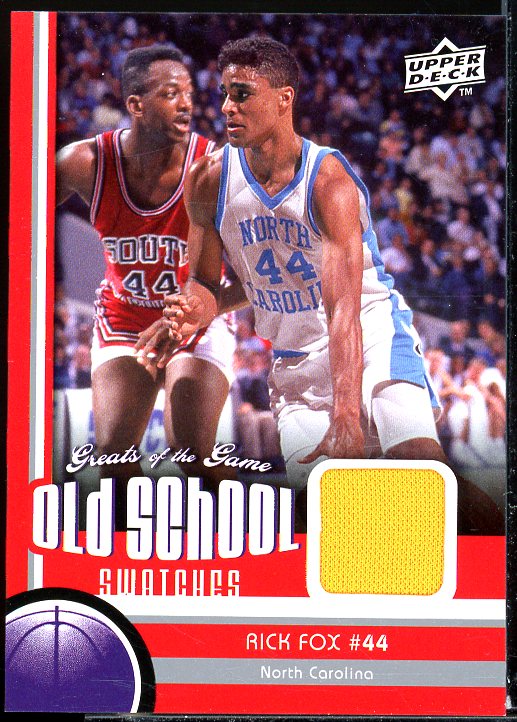 Rick Fox Card 2009-10 Greats of the Game Old School Swatches #OS32  Image 1