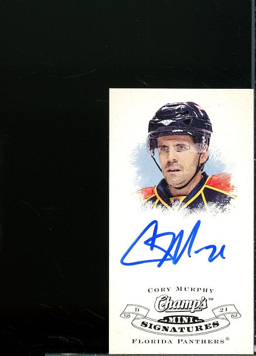 Cory Murphy Card 2008-09 Upper Deck Champ's Mini Signatures #CSCM  Image 1