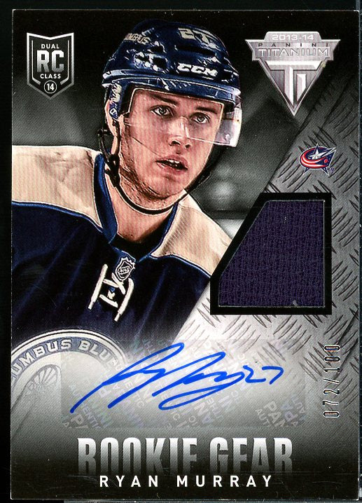 Ryan Murray Rookie Card 2013-14 Panini Titanium Rookie Gear Autographs #RARMR  Image 1