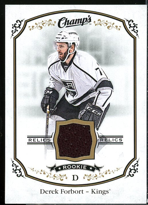 Derek Forbort Rookie Card 2015-16 Upper Deck Champ's Rookie Jerseys #JDF  Image 1