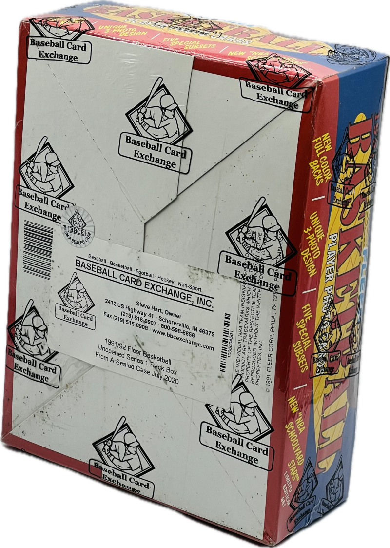 1991-92 Fleer Sealed Basketball Rack Box BBCE FASC Image 3