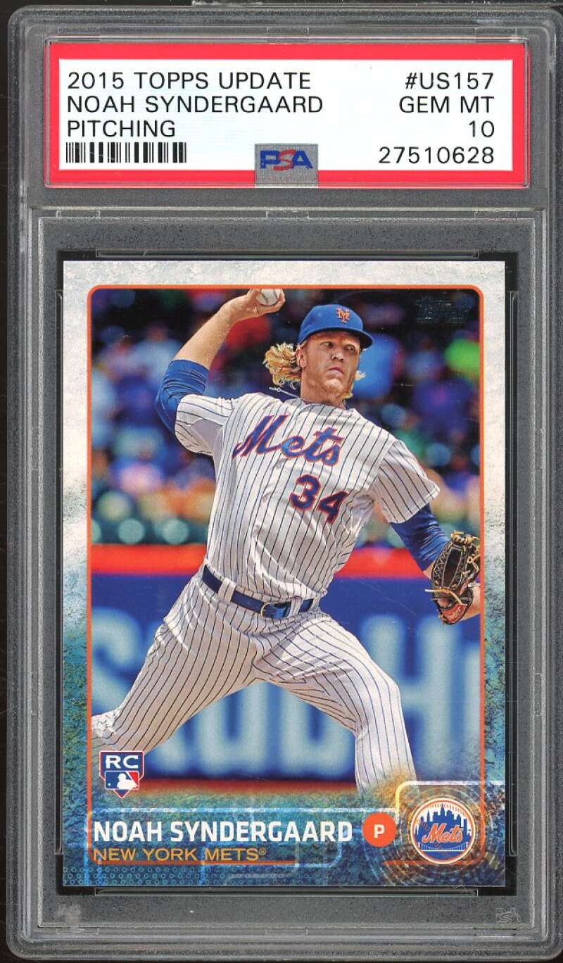 Noah Syndergaard Rookie Card 2015 Topps Update #US157 PSA 10 Image 1