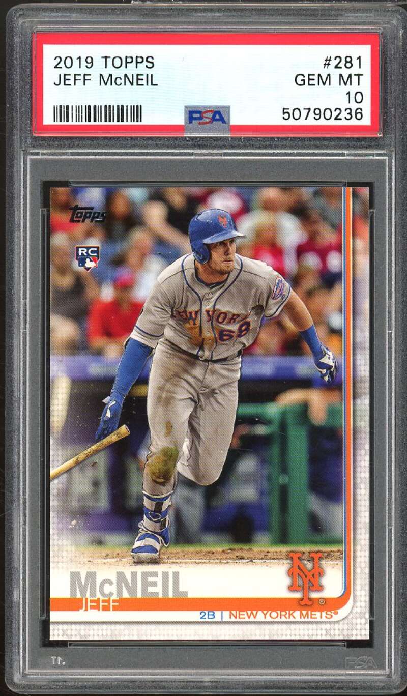 Jeff Mcneil Rookie Card 2019 Topps #281 PSA 10 Image 1