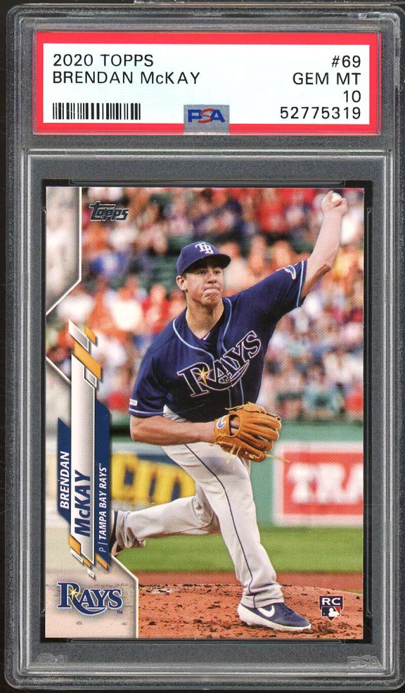 Brendan McKay Rookie Card 2020 Topps #69 PSA 10 Image 1