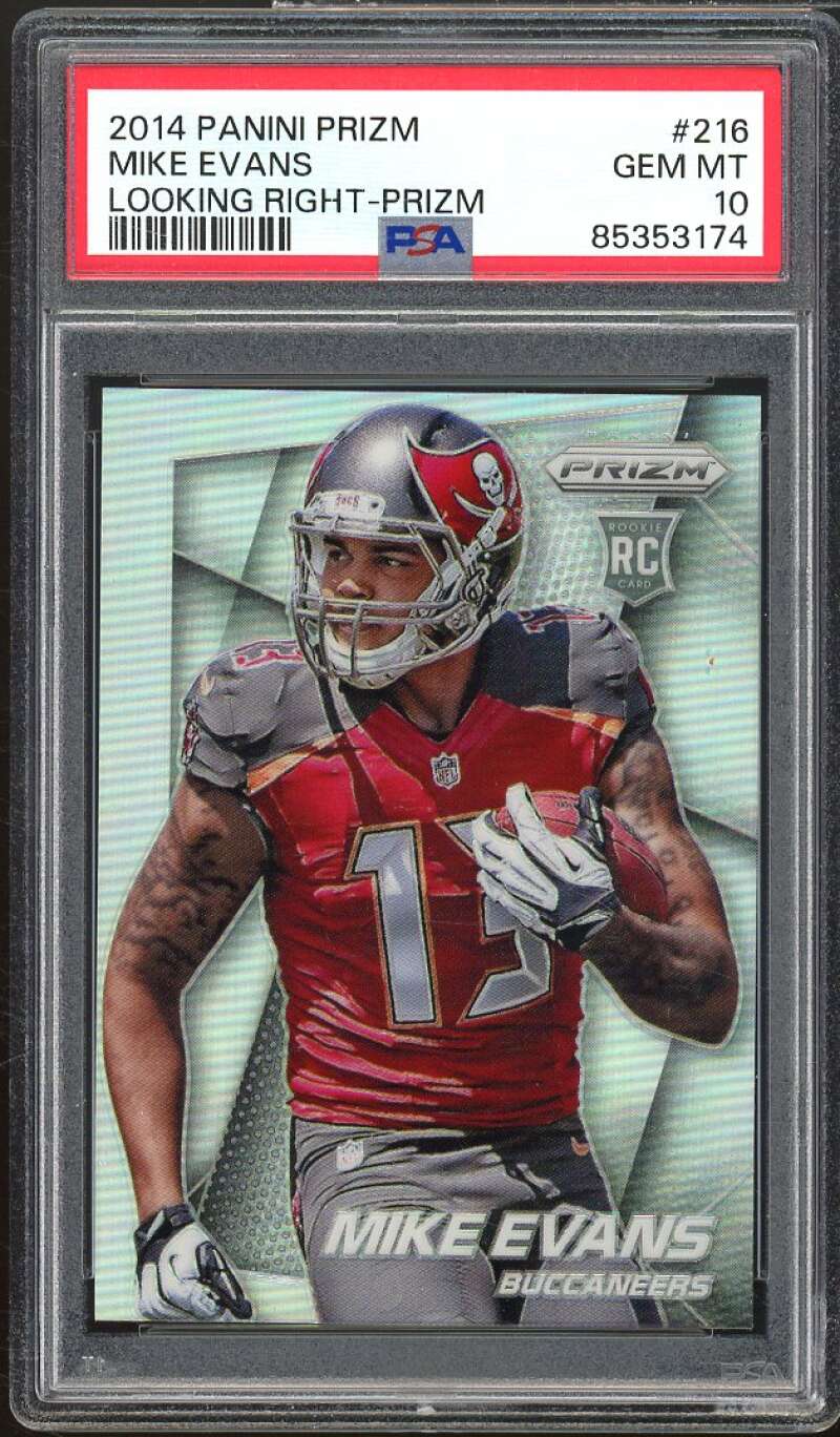 Mike Evans Rookie Card 2014 Panini Prizm Prizms silver #216 PSA 10 Image 1