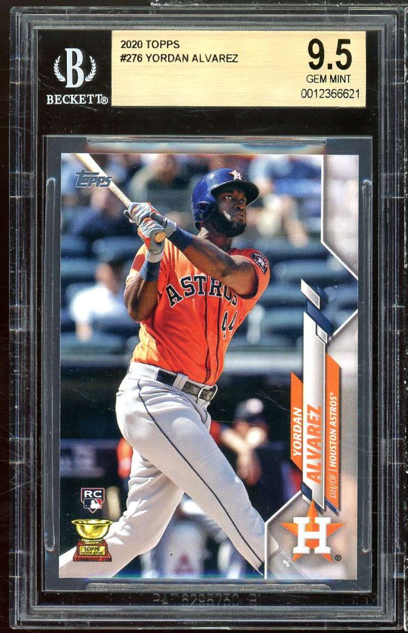 Yordan Alvarez Rookie Card 2020 Topps #276 BGS 9.5 Image 1