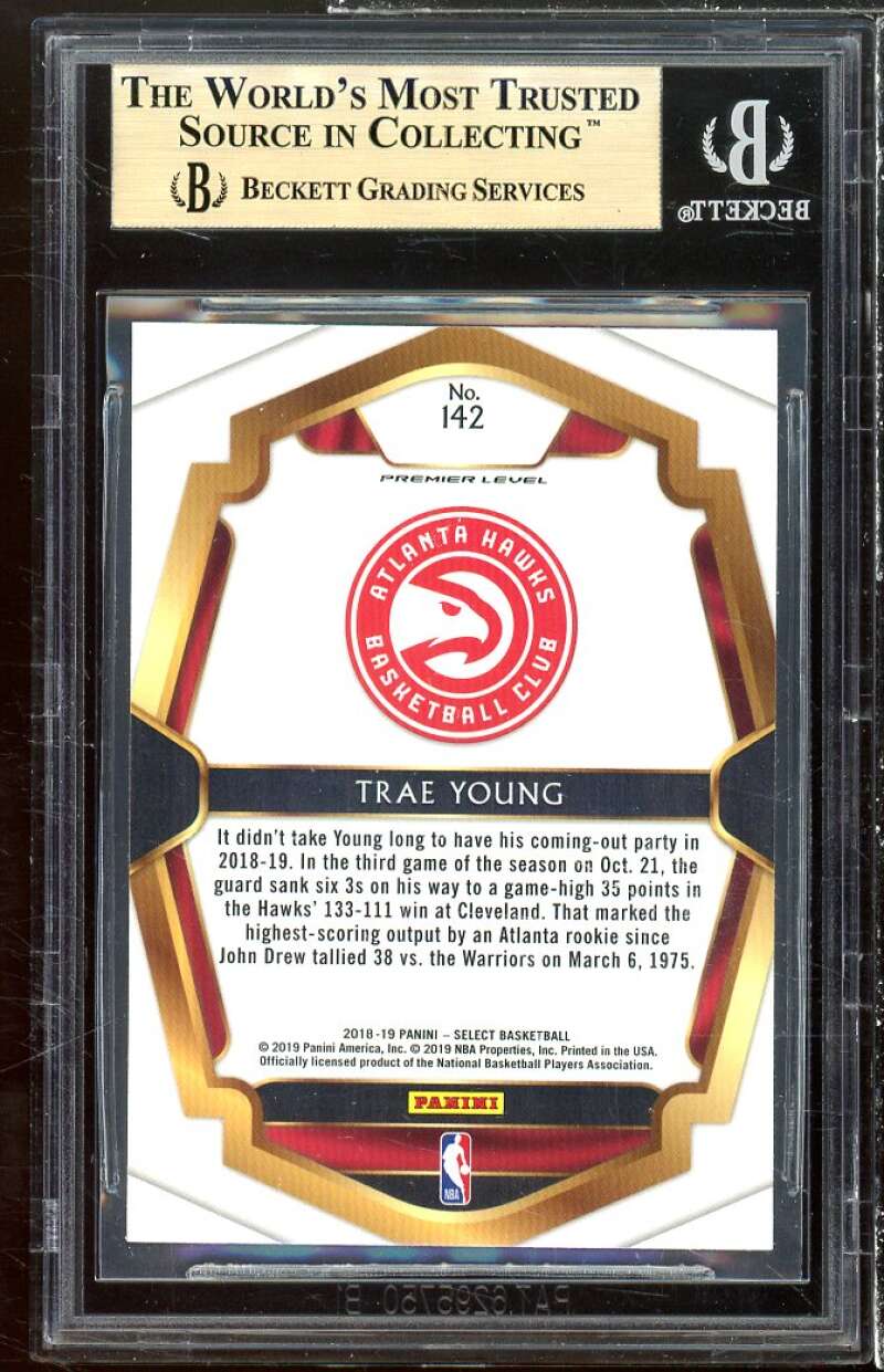 Trae Young Rookie Card 2018-19 Select #142 BGS 9.5 Image 2