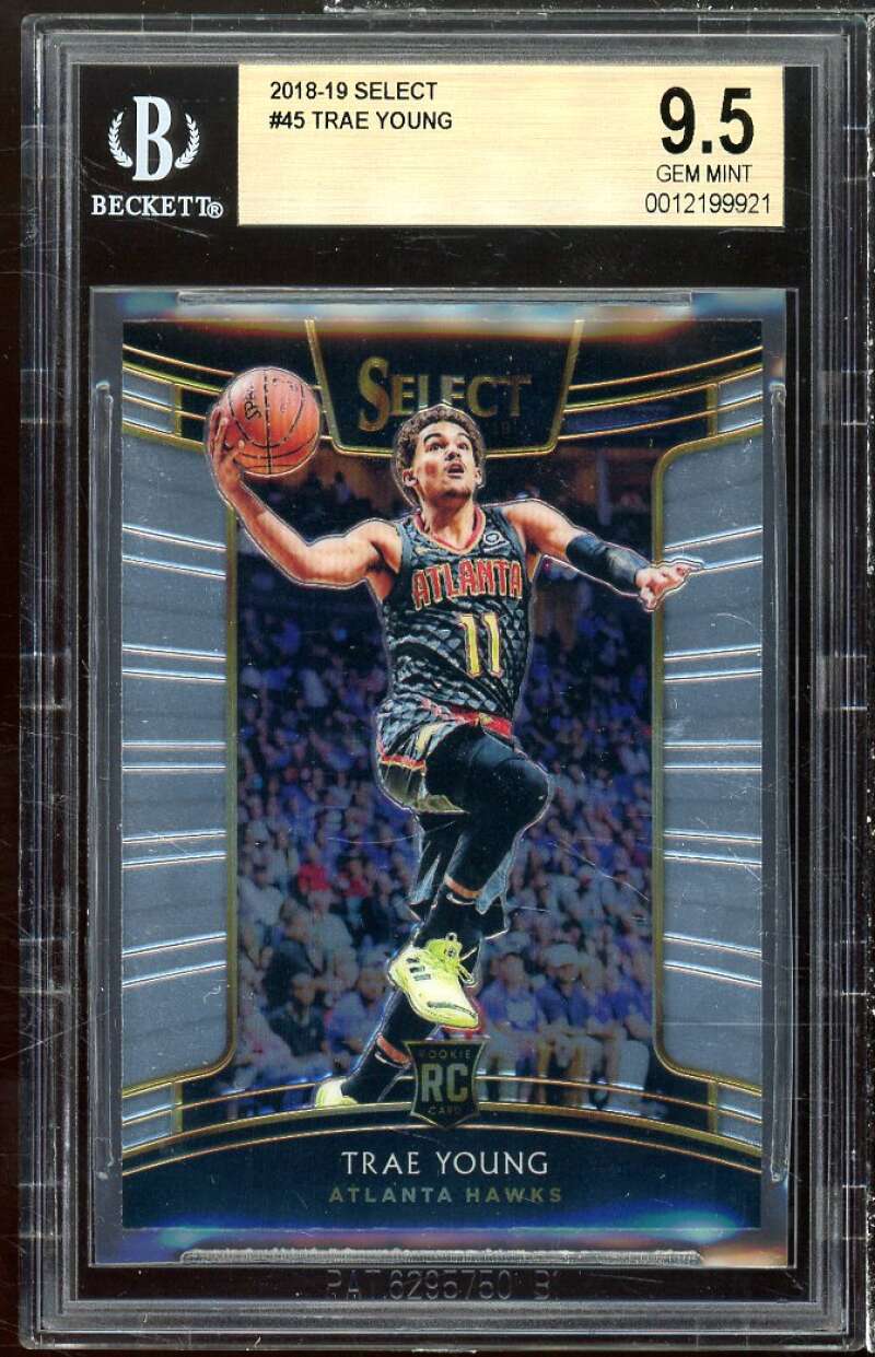 Trae Young Rookie Card 2018-19 Select #45 BGS 9.5 Image 1