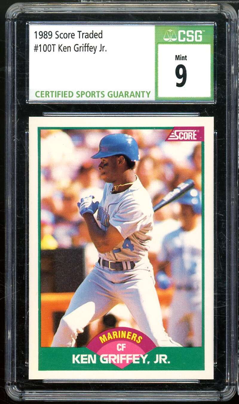 Ken Griffey Jr Rookie Card 1989 Score Traded #100t CSG 9 MINT Image 1