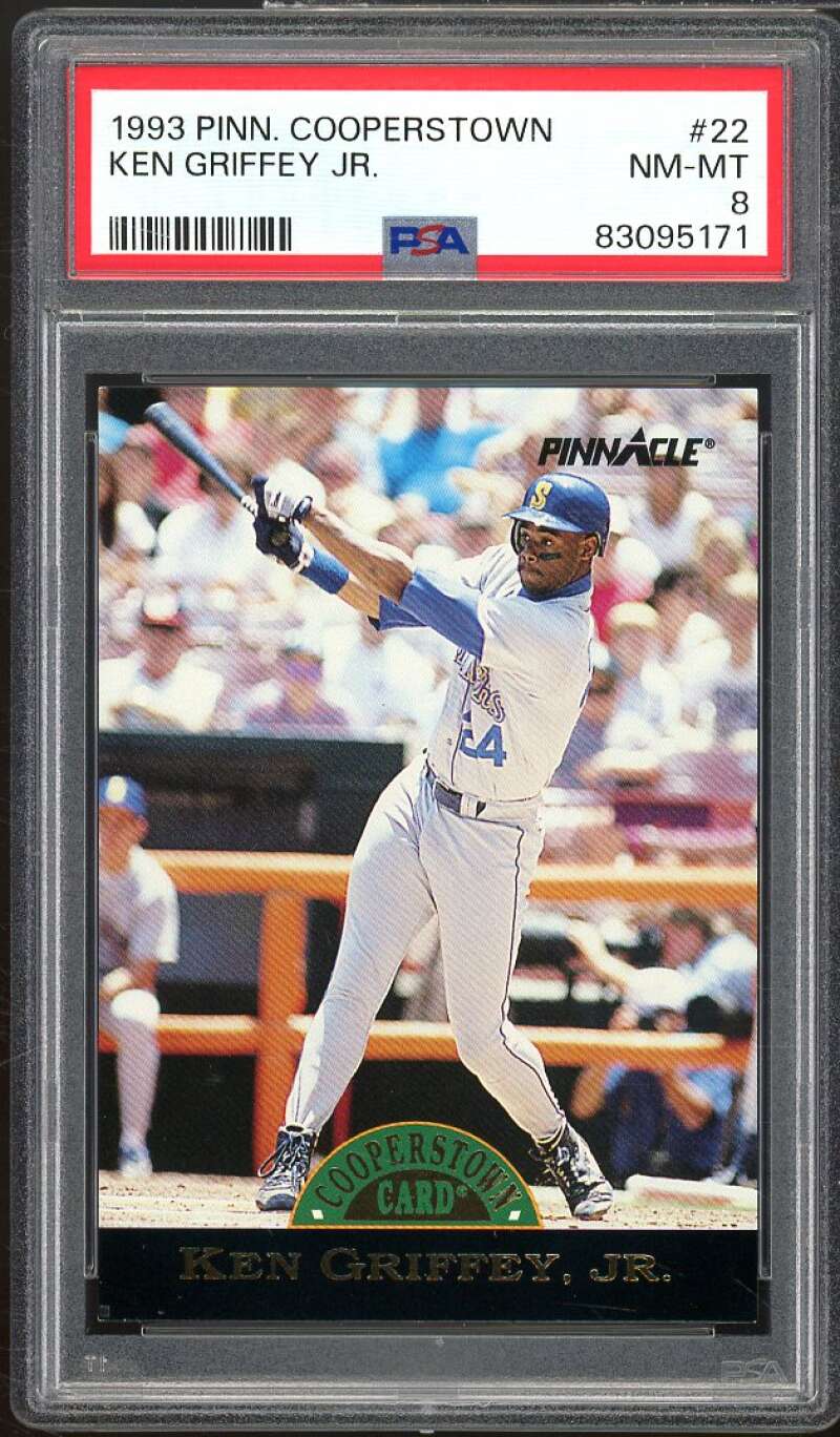 Ken Griffey Jr. Card 1993 Pinnacle Cooperstown #22 PSA 8 Image 1