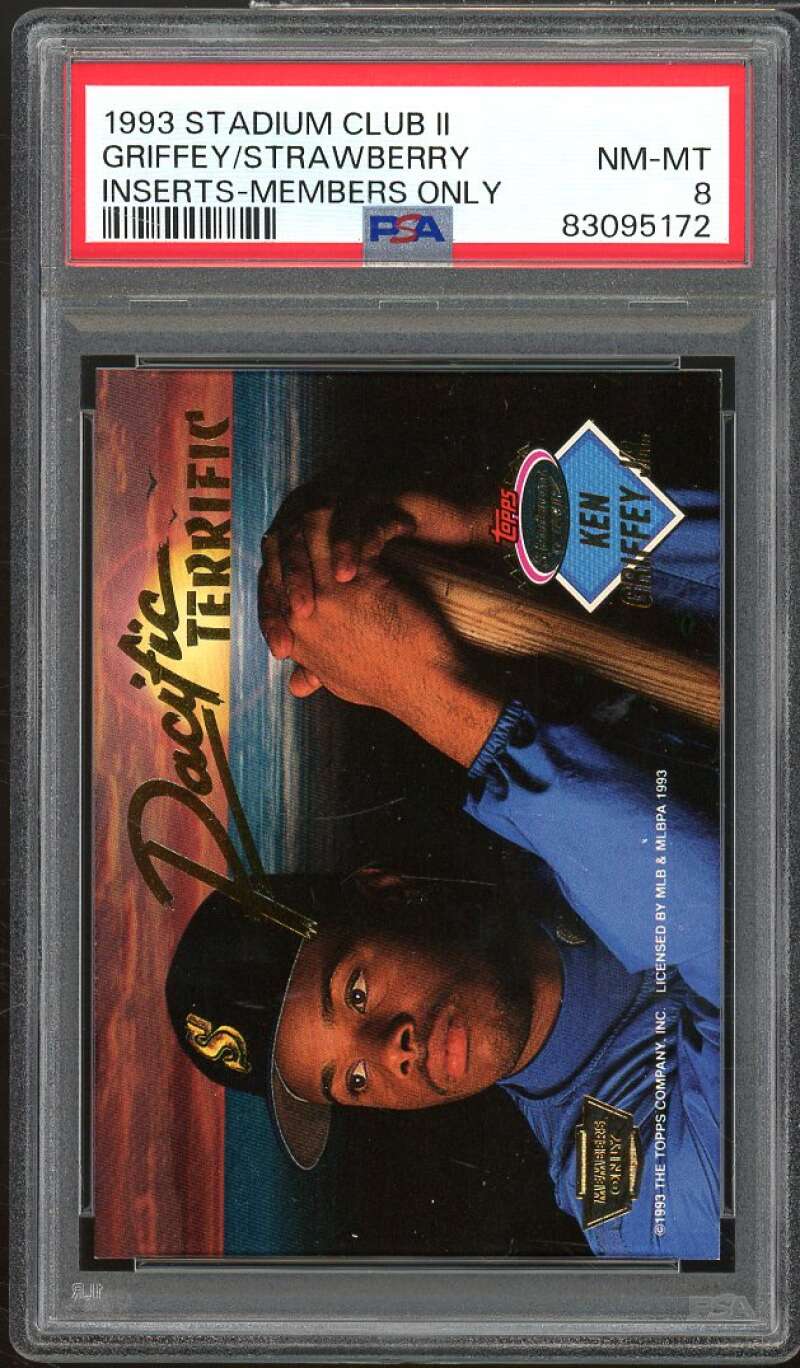 Ken Griffey Jr. Card 1993 Stadium Club Inserts Members Only #NNO PSA 8 Image 1