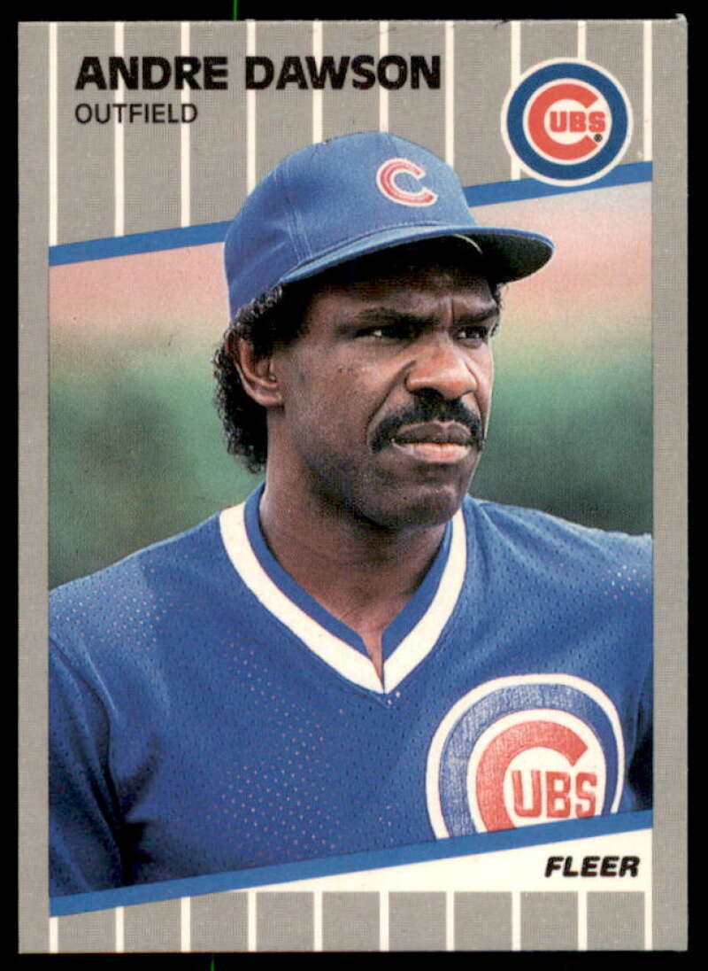 Andre Dawson Card 1989 Fleer Glossy #422  Image 1