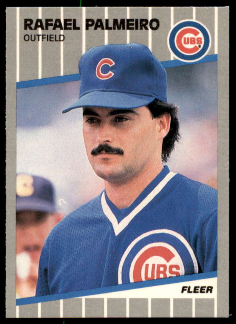 Rafael Palmeiro Card 1989 Fleer Glossy #434  Image 1