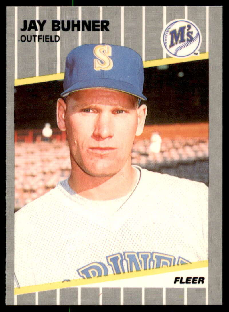 Jay Buhner Card 1989 Fleer Glossy #542  Image 1