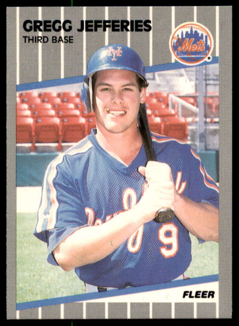 Gregg Jefferies Card 1989 Fleer Glossy #38  Image 1