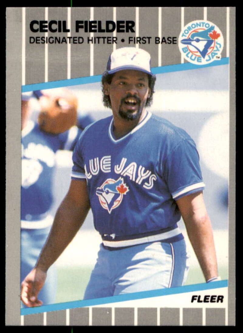 Cecil Fielder Card 1989 Fleer Glossy #232  Image 1