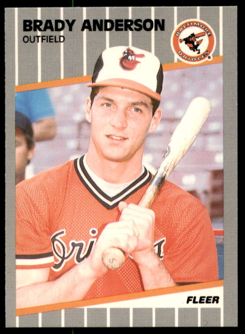 Brady Anderson Card 1989 Fleer Glossy #606  Image 1