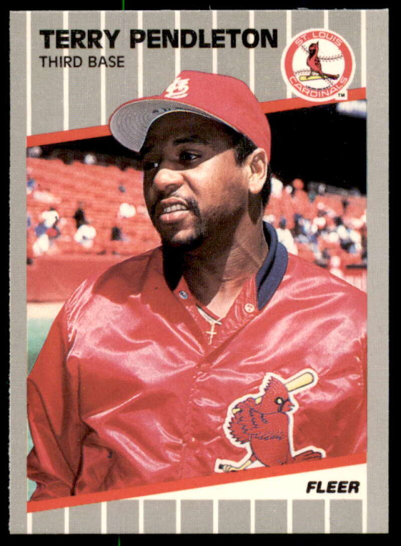 Terry Pendleton Card 1989 Fleer Glossy #461  Image 1