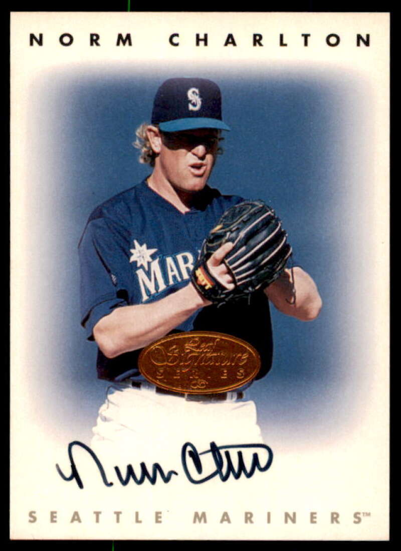 Norm Charlton Card 1996 Leaf Signature Autographs #44  Image 1