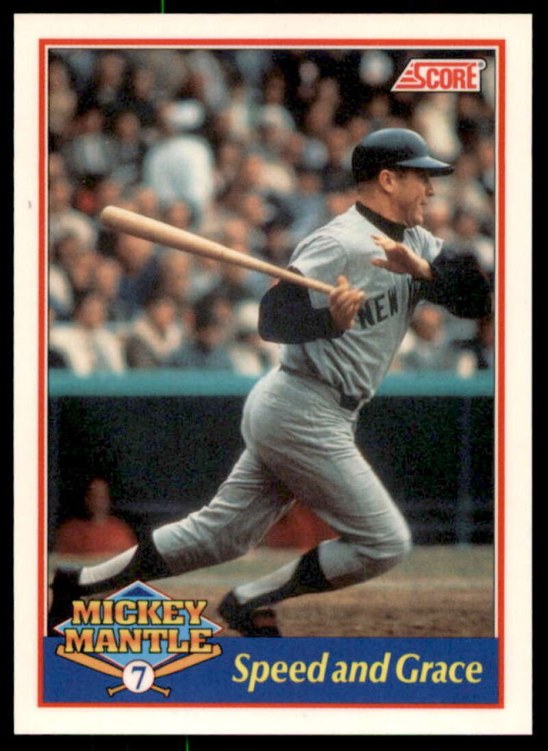 Mickey Mantle Card 1991 Score Mantle Promos #5  Image 1