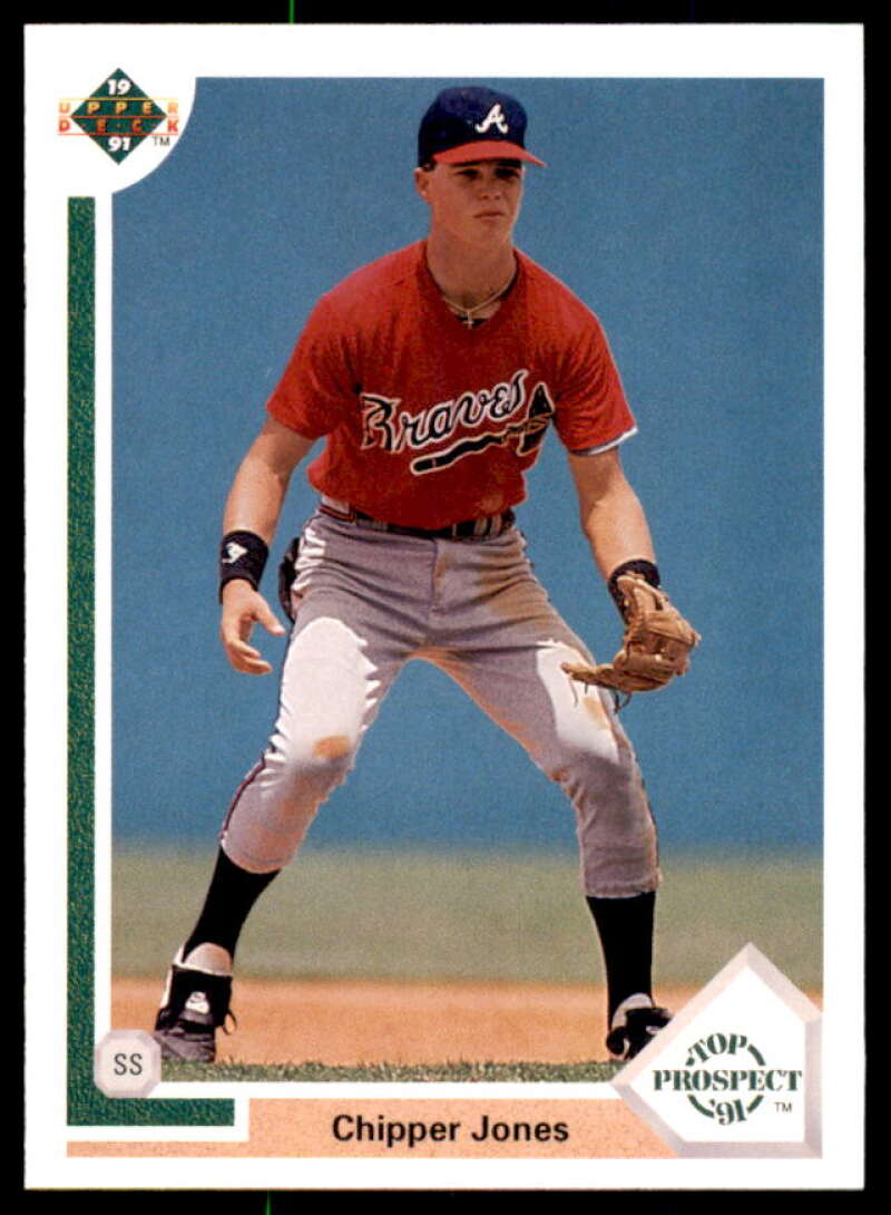 Chipper Jones Rookie Card 1991 Upper Deck #55  Image 1