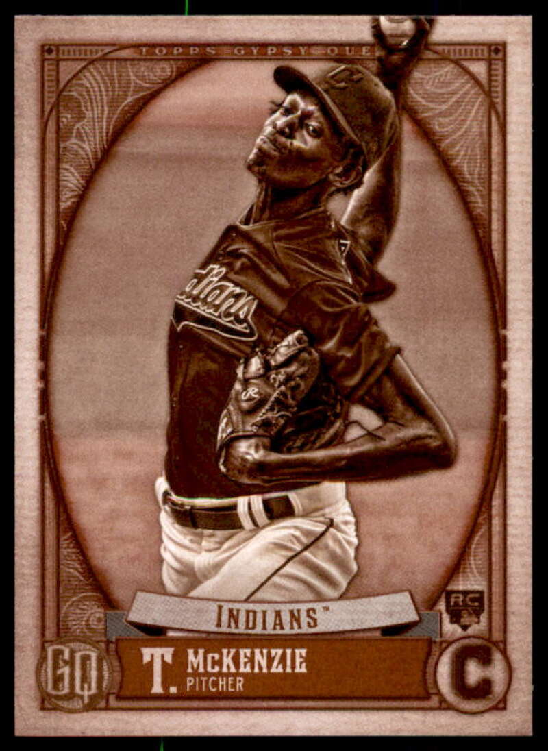 Triston McKenzie Rookie Card 2021 Topps Gypsy Queen Sepia #176  Image 1