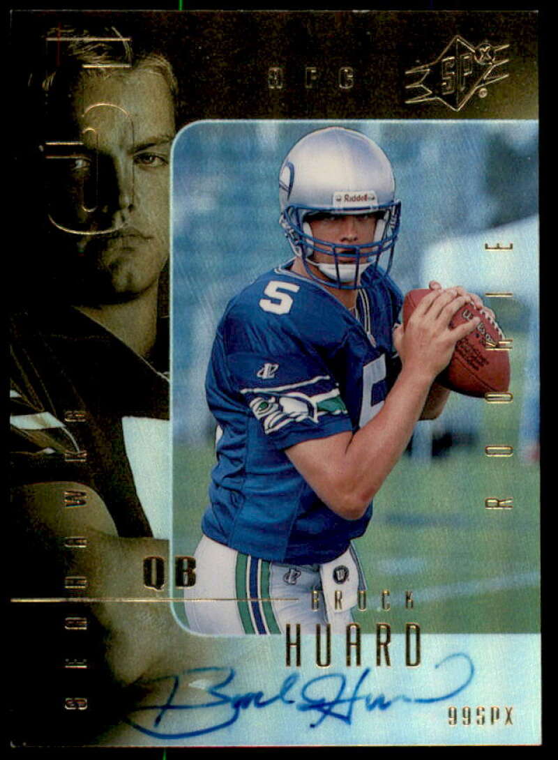 Brock Huard AU Rookie Card 1999 SPx #128  Image 1