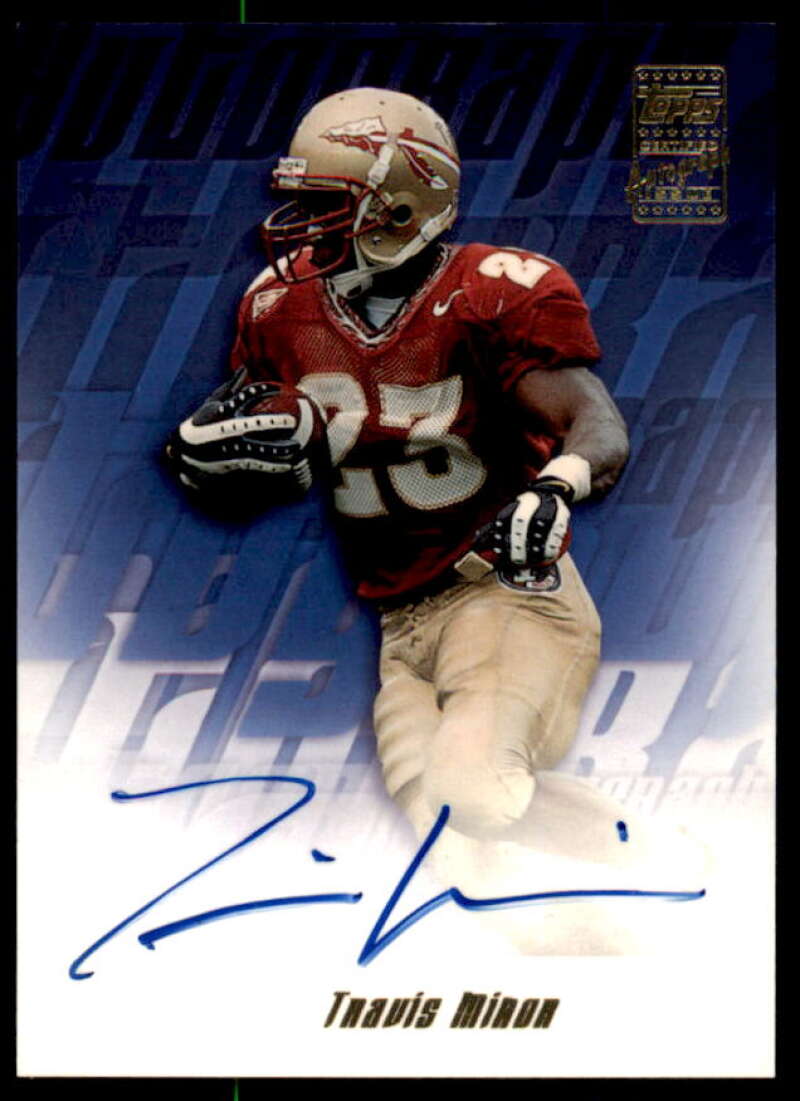 Travis Minor 5 Rookie Card 2001 Topps Autographs #TATM  Image 1