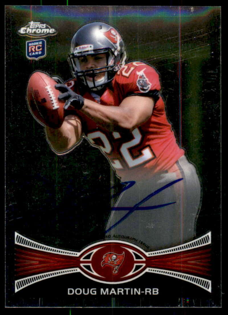 Doug Martin Rookie Card 2012 Topps Chrome Rookie Autographs #147  Image 1