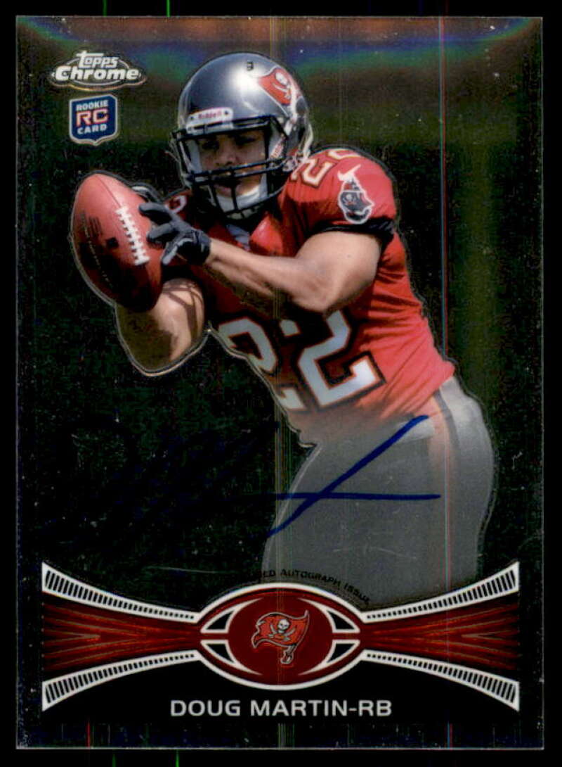 Doug Martin Rookie Card 2012 Topps Chrome Rookie Autographs #147  Image 1