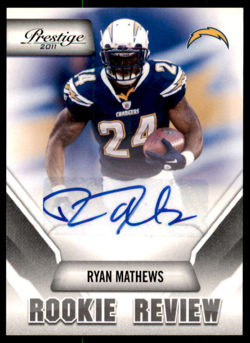 Ryan Mathews Rookie Card 2011 Prestige Rookie Review Autographs #35  Image 1