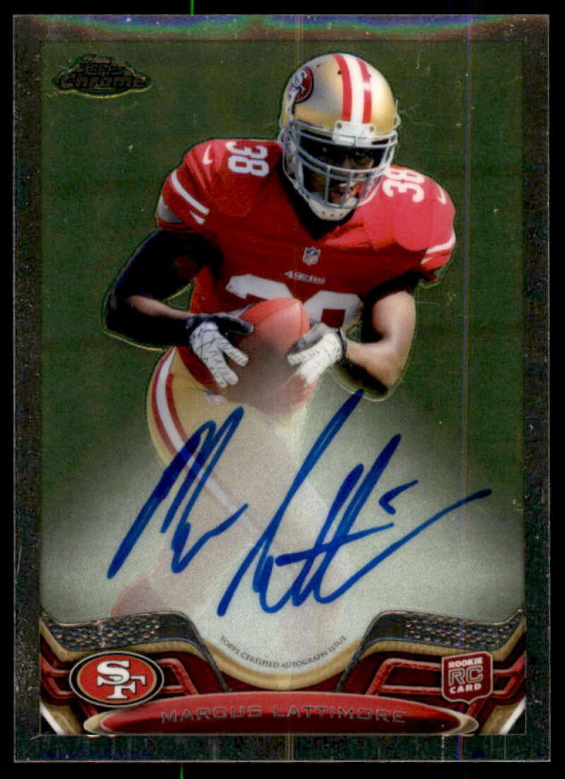 Marcus Lattimore Rookie Card 2013 Topps Chrome Rookie Autographs #170  Image 1