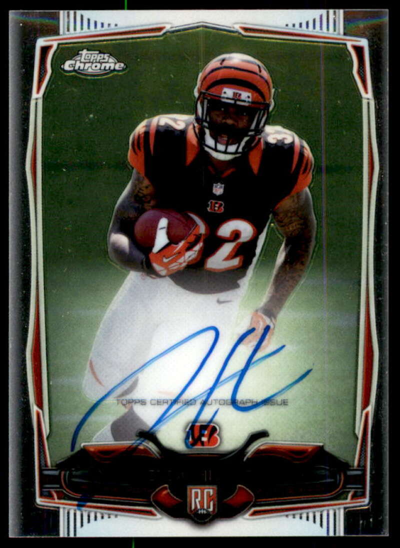 Jeremy Hill Rookie Card 2014 Topps Chrome Mini Rookie Autographs #125  Image 1