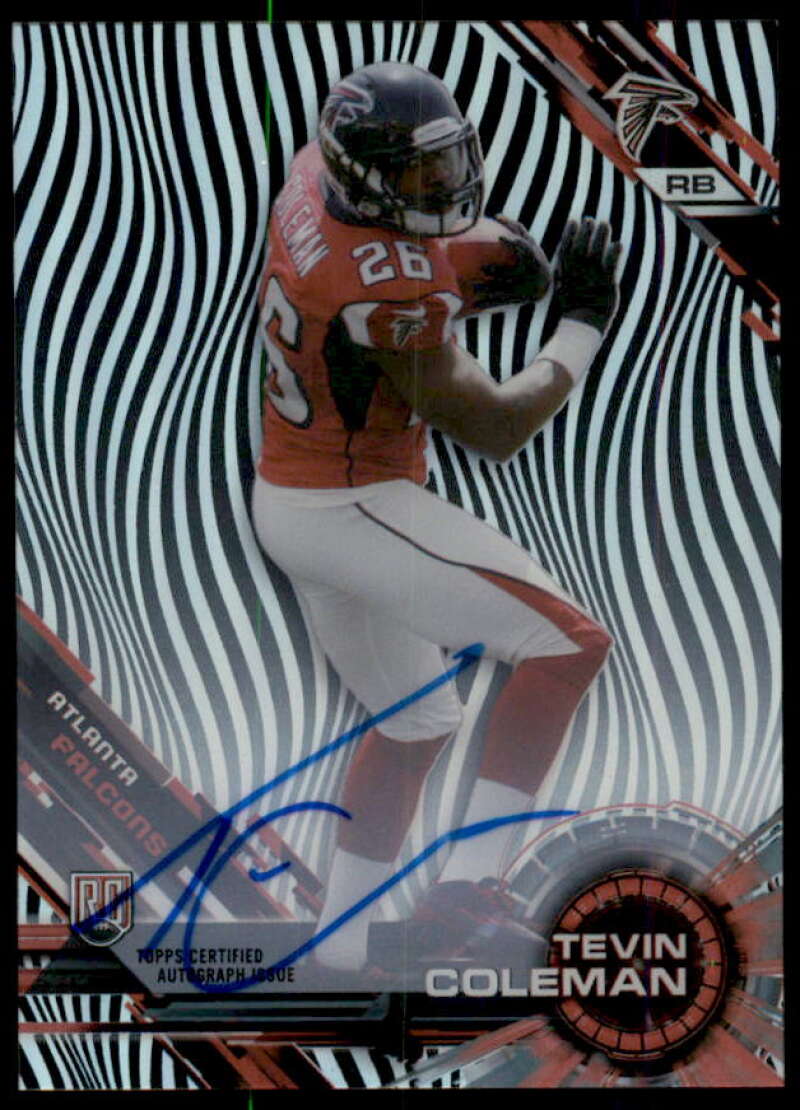 Tevin Coleman Rookie Card 2015 Topps High Tek Autographs #98  Image 1