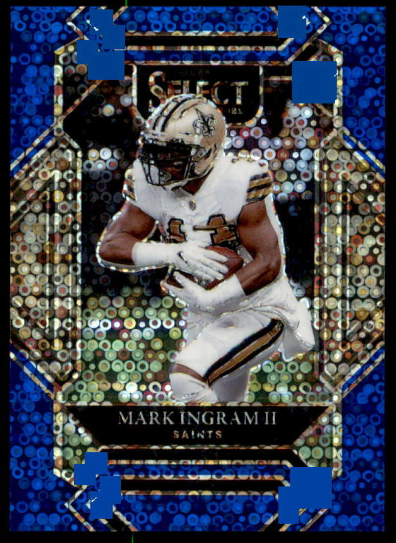Mark Ingram II Card 2021 Select Prizm Blue Disco #215  Image 1