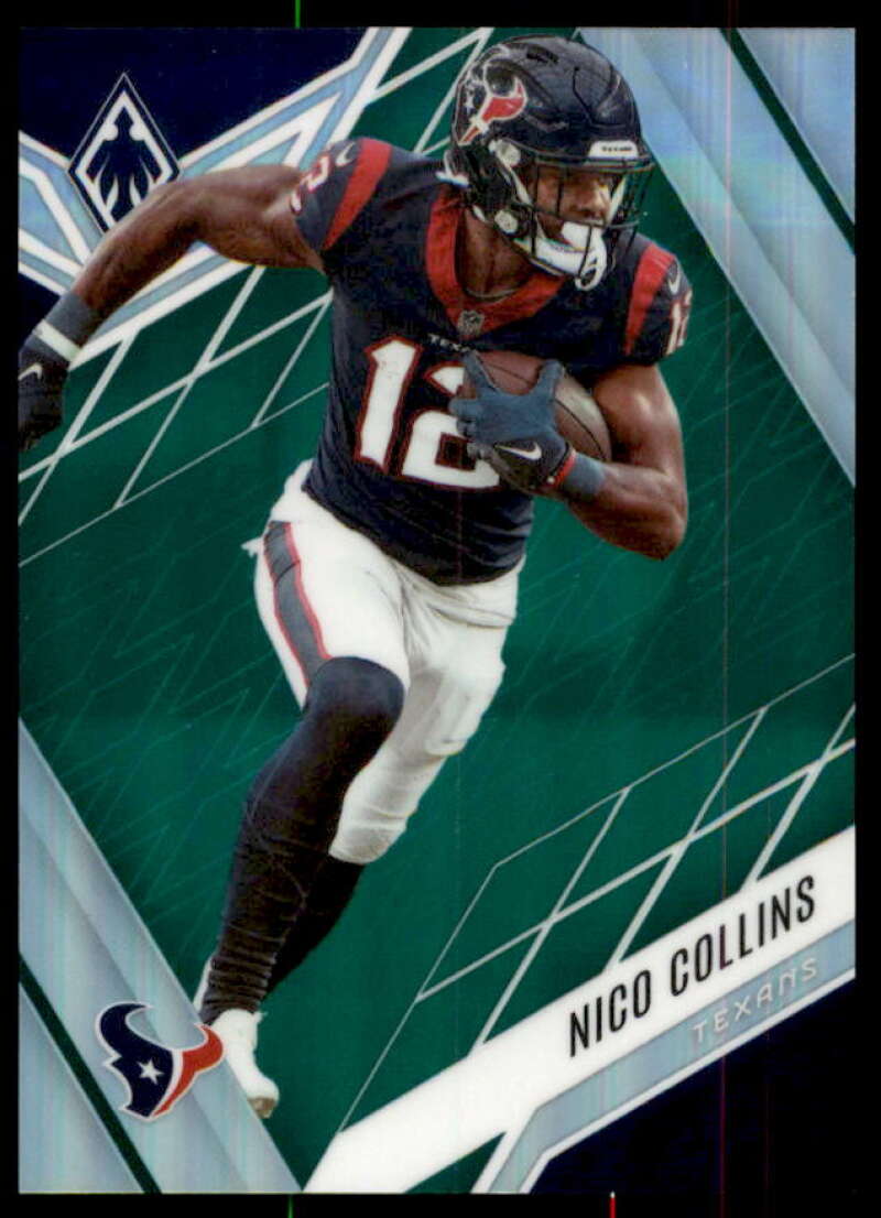 Nico Collins Card 2022 Panini Phoenix Green #28  Image 1