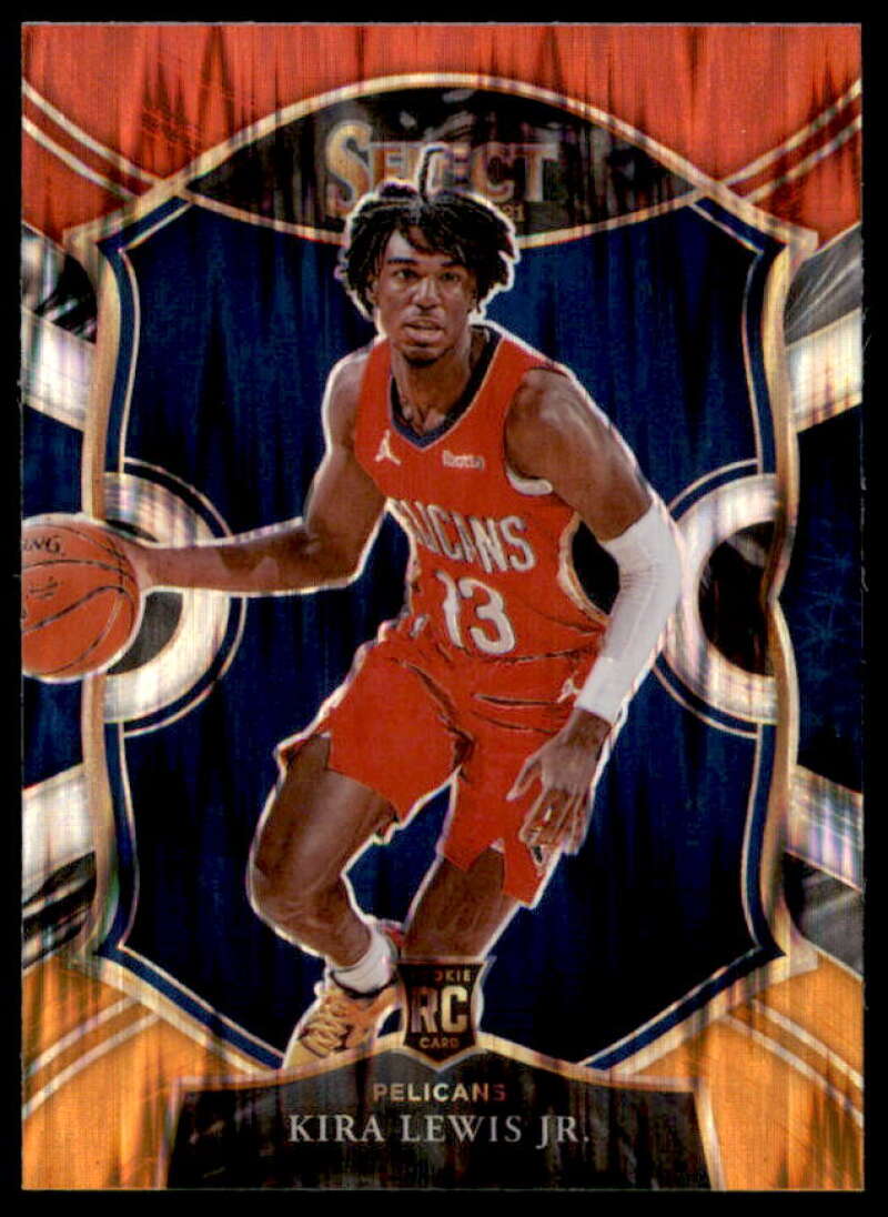 Kira Lewis Jr. Rookie Card 2020-21 Select Prizms Red White Orange Flash #73  Image 1