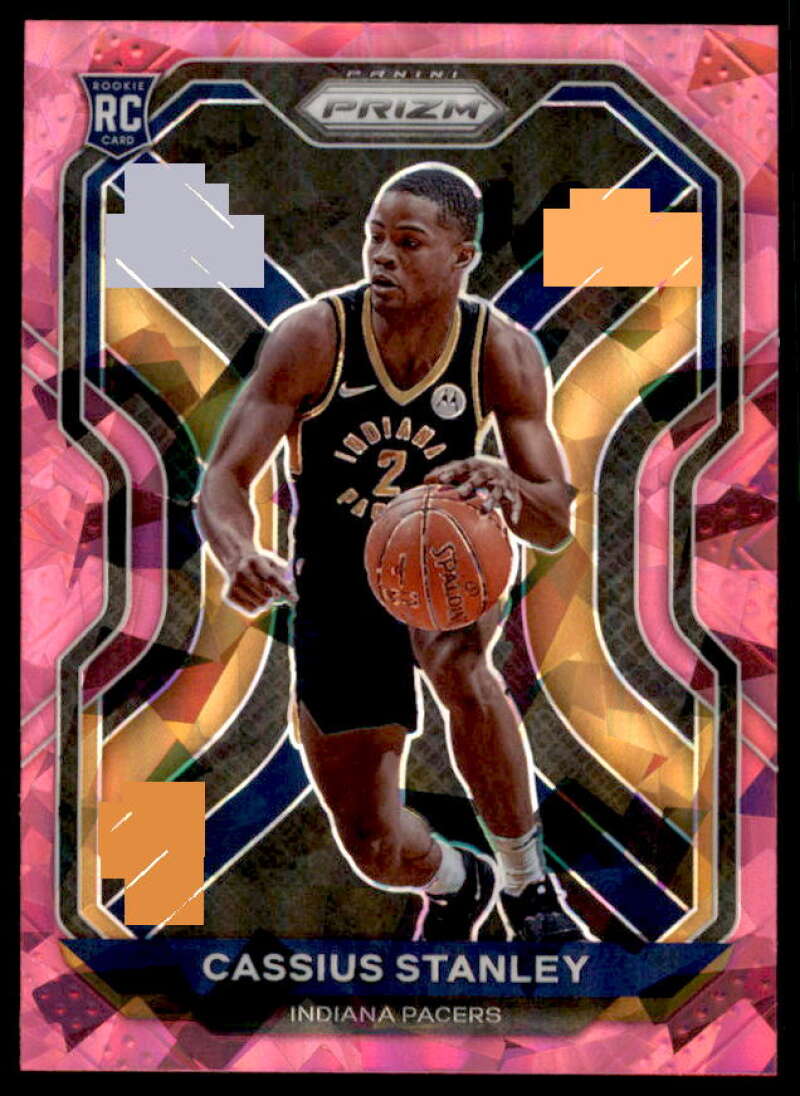 Cassius Stanley Rookie Card 2020-21 Panini Prizm Prizms Pink Ice #285  Image 1