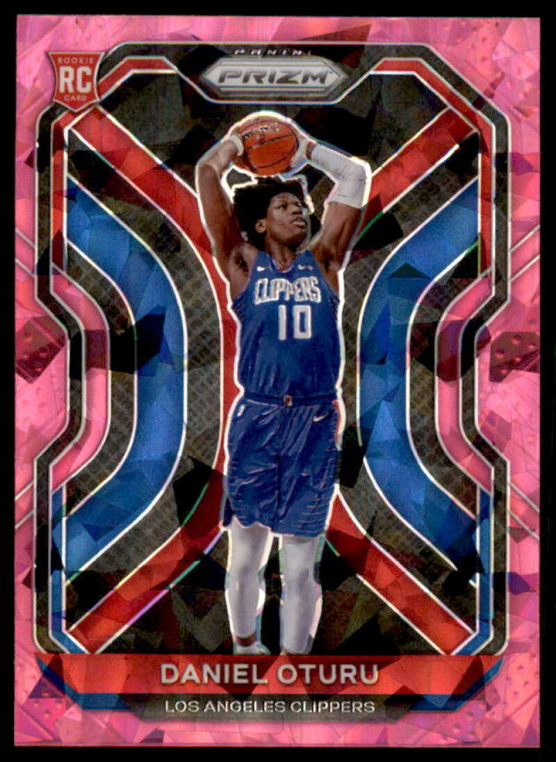 Daniel Oturu Rookie Card 2020-21 Panini Prizm Prizms Pink Ice #279  Image 1